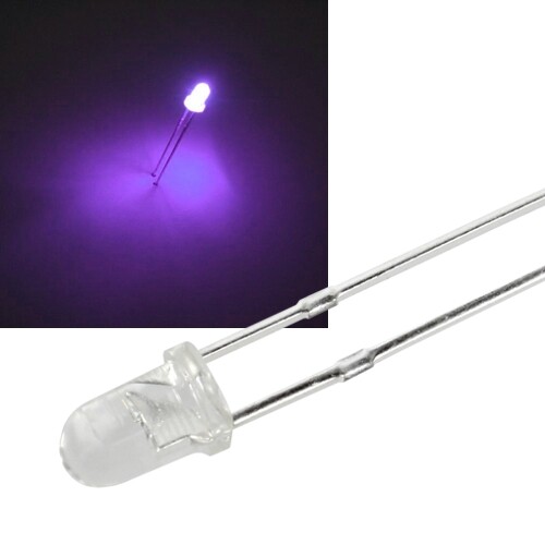 Leds 3mm 5mm - , klar